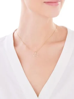 Złota zawieszka - serce, love