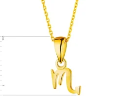 Złota zawieszka - Skorpion