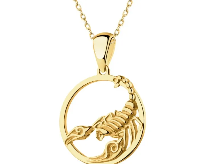 Złota zawieszka - Skorpion