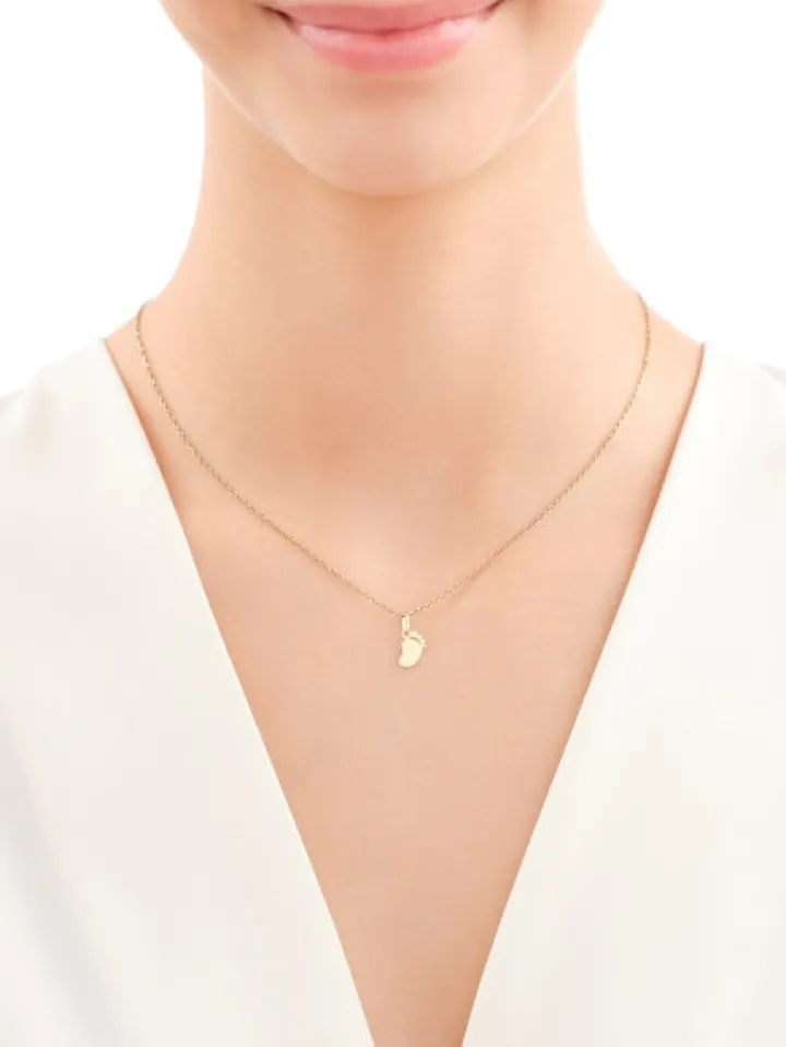 Złota zawieszka - stópka