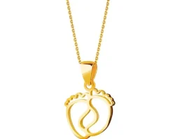 Złota zawieszka - stópki