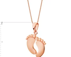 Złota zawieszka - stópki