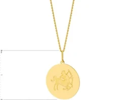 Złota zawieszka - Strzelec