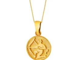 Złota zawieszka - Strzelec