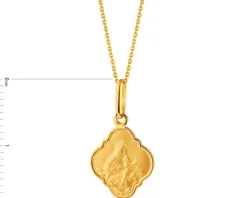 Złota zawieszka - szkaplerz