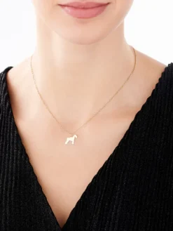 Złota zawieszka - terier walijski