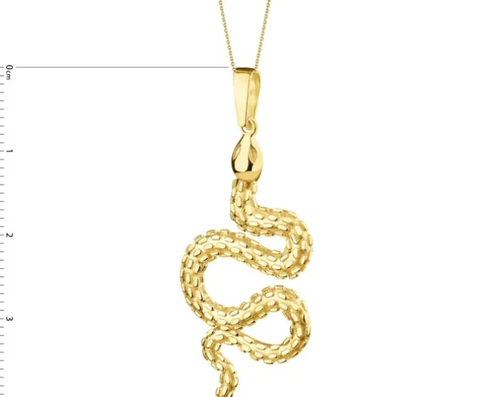 Złota zawieszka - wąż