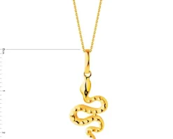 Złota zawieszka  - wąż