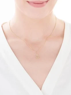 Złota zawieszka  - wąż