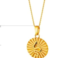 Złota zawieszka - wąż