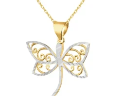 Złota zawieszka - ważka