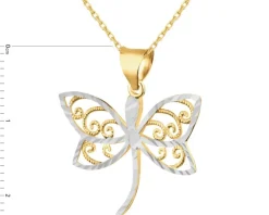 Złota zawieszka - ważka