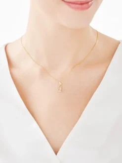 Złota zawieszka - Wodnik