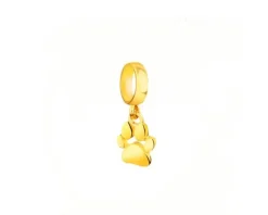 Złota zawieszka beads - łapka