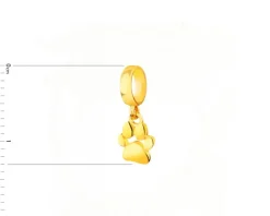 Złota zawieszka beads - łapka