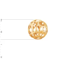 Złota zawieszka beads - gwiazdy