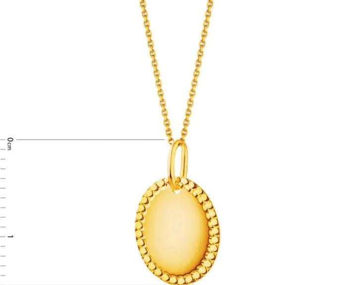 Złota zawieszka blaszka