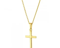 Złota zawieszka- krzyż