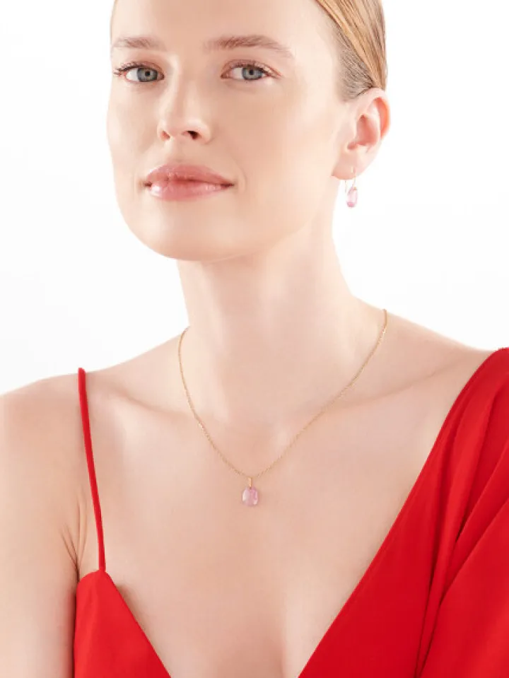 Złota zawieszka z cyrkonią