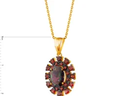 Złota zawieszka z cyrkoniami