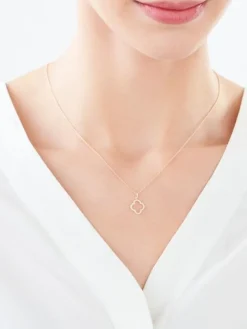 Złota zawieszka z cyrkoniami