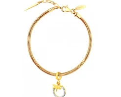 Złota zawieszka z cyrkoniami beads - ważka