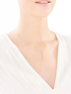 Złota zawieszka z cyrkoniami