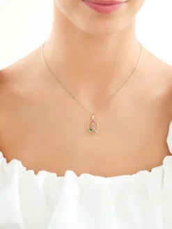 Złota zawieszka z cyrkoniami - Rak