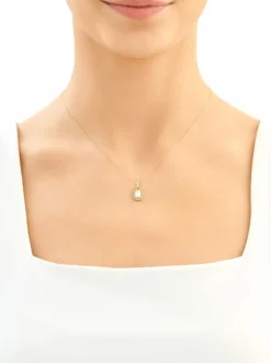 Złota zawieszka z cyrkoniami