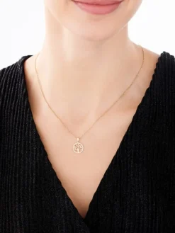 Złota zawieszka z cyrkoniami - drzewko