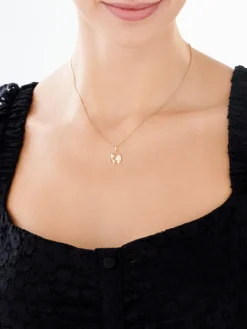 Złota zawieszka z cyrkoniami - mapa świata