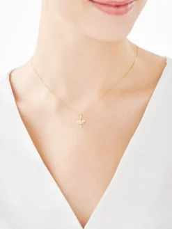 Złota zawieszka z cyrkoniami - ważka