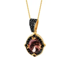 Złota zawieszka z cyrkoniami