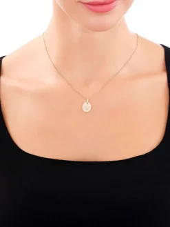 Złota zawieszka z cyrkoniami - drzewko