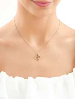 Złota zawieszka z cyrkoniami - Strzelec