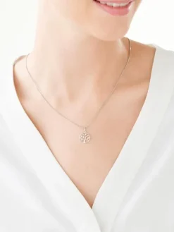 Złota zawieszka z cyrkoniami - drzewko