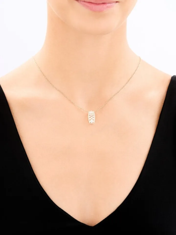 Złota zawieszka z cyrkoniami