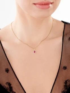 Złota zawieszka z cyrkoniami