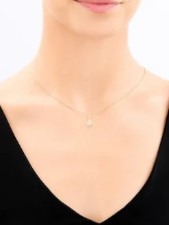 Złota zawieszka z cyrkoniami - nieskończoności