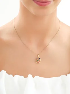 Złota zawieszka z cyrkoniami - Byk