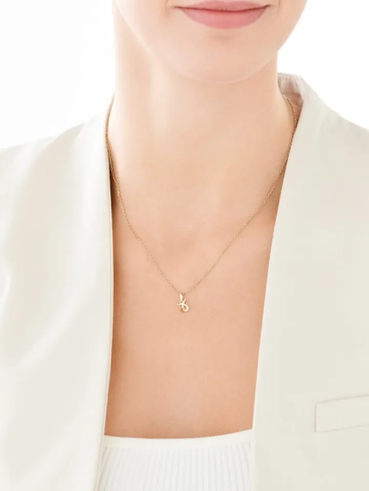 Złota zawieszka z cytrynem - Byk