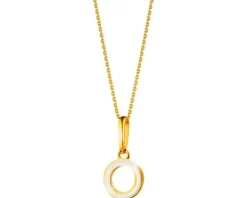 Złota zawieszka z emalią - koło