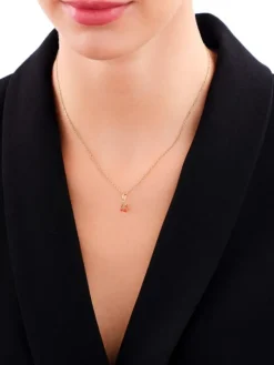 Złota zawieszka z emalią - prezent