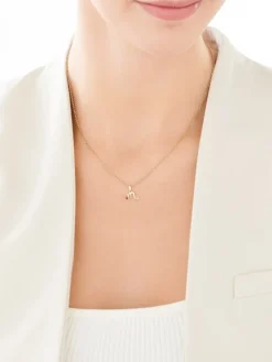 Złota zawieszka z granatem - Skorpion