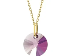 Złota zawieszka z kryształem syntetycznym