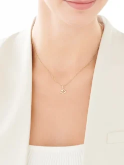 Złota zawieszka z opalem - Rak