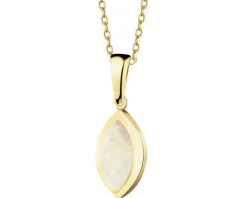 Złota zawieszka z opalitem