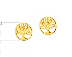Złote kolczyki - drzewa