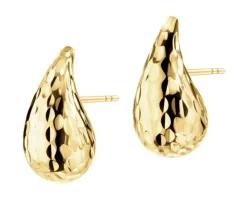 Złote kolczyki - łezki