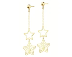 Złote kolczyki - gwiazdy